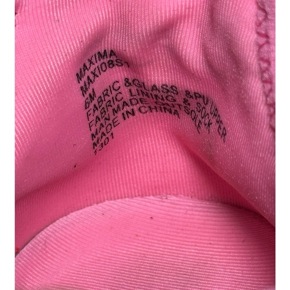 Steve Madden MAXIMA Textile Lace Up Boyfriend Sneakers Sz 6 Hot Pink - Picture 7 of 10